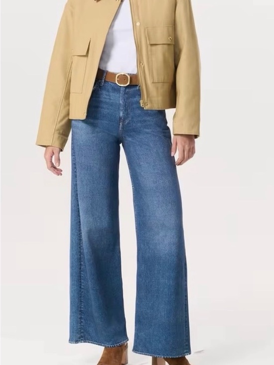 rag & bone Denim - Rag & Bone Miramar Sofie Wide Leg Pant Cotton Jean High Waist Pant 27 A